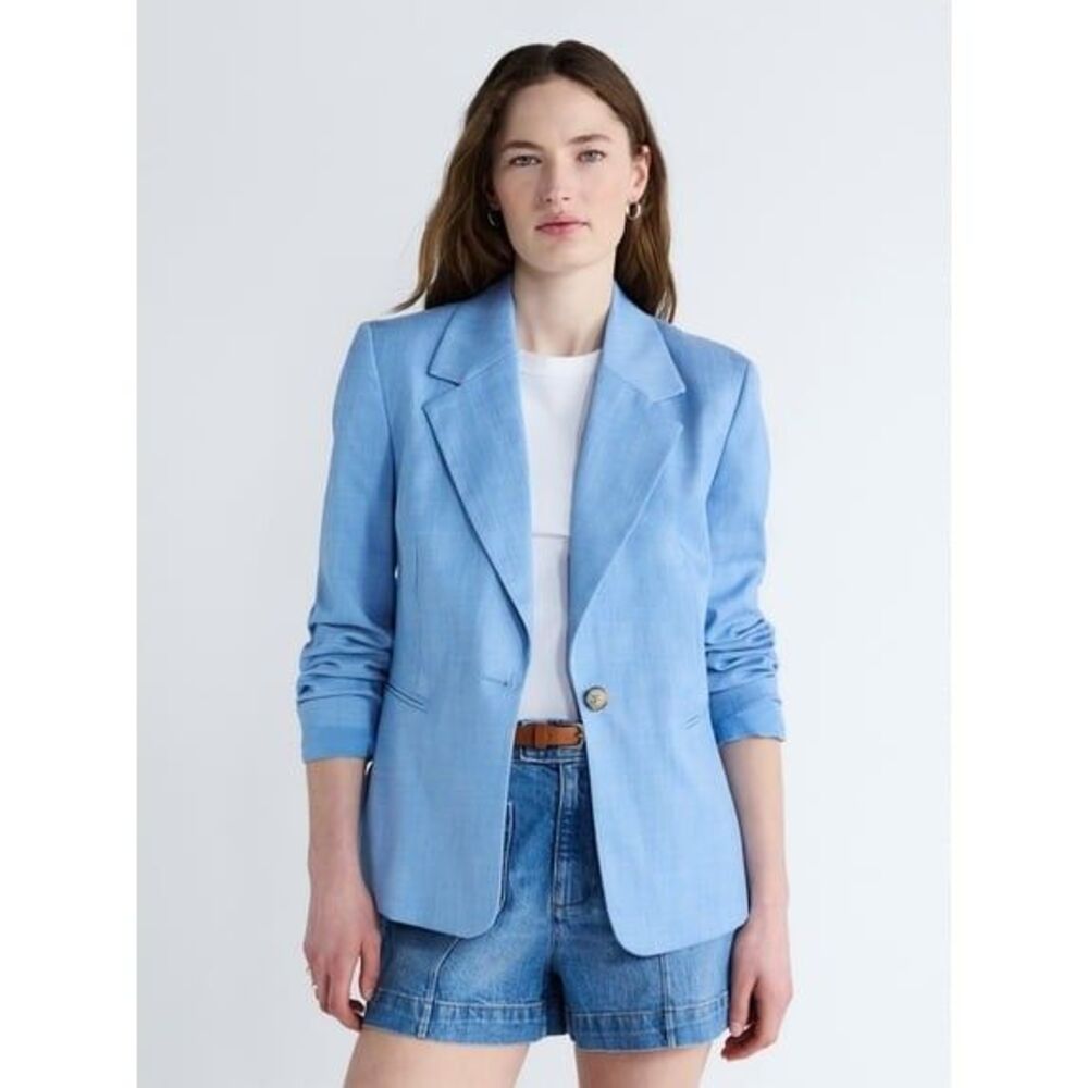 Free Assembly Women's XS -Blue Single Breasted Blazer
